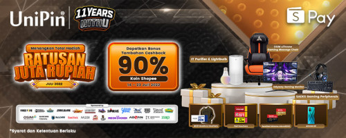 11th UniPin Anniversary Bareng Shopeepay dan Dapatkan Hadiahnya!